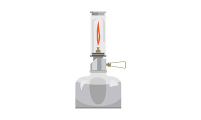 Gas lantern Silver