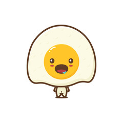 cute fried egg characters