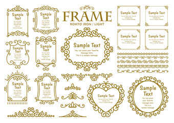 ロートアイアン風フレーム-ライト