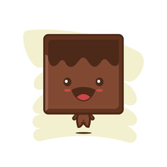 cute chocolate bar character