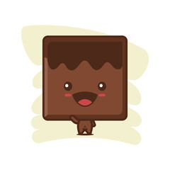 cute chocolate bar character