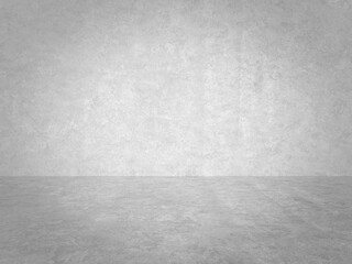 empty gray interior with concrete wall