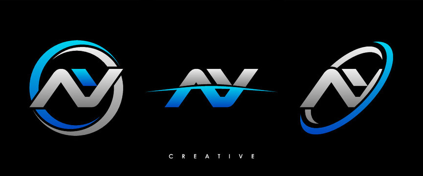 AY Letter Initial Logo Design Template Vector Illustration