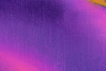 Beautiful bright colorful street art graffiti background. Abstract creative spray drawing fashion colors on the brick walls of the city. Urban Culture gradient texture, copyspace backdrop