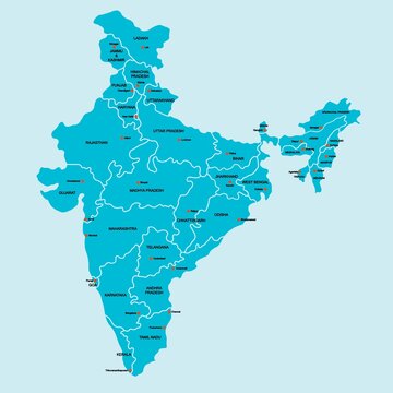 Physical Map of India, India Physical Map