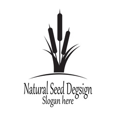 Reeds icon vector design template and symbol