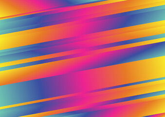 Pink Blue and Orange Gradient Diagonal Lines Background