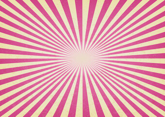 Circus or carnival pink template of swirl stripes stock vertical banner. Old texture retro cinema sign. Pop corn or bubble gum. Background vector image. Decoration for posters, flyers, social media.