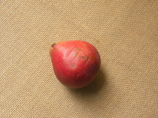Red color ripe fresh Pear