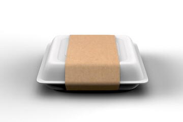 Styrofoam food box mockup