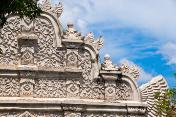 Main gate at Taman Sari water palace- the Royal garden of sultanate of Yogyakatra. Java, Indonesia.