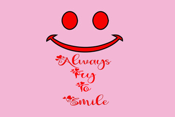 Smiley t shirt design