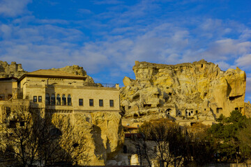 Fototapeta premium Beautiful scene in Urgup, Cappadocia Turkey 