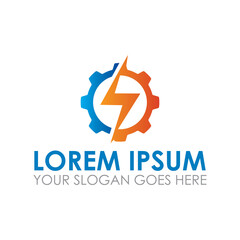 gear bolt vector , industry logo