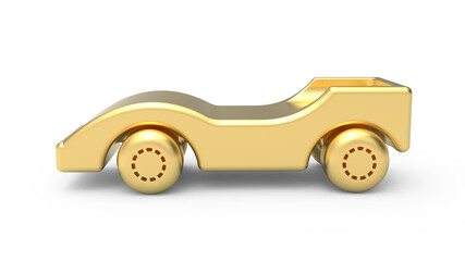 golden toy car 