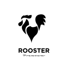 Rooster icon logo design template Vector Illustration