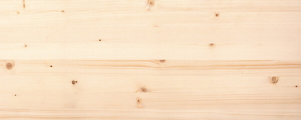 Light wood texture with a natural pattern. Panoramic wooden background - obrazy, fototapety, plakaty