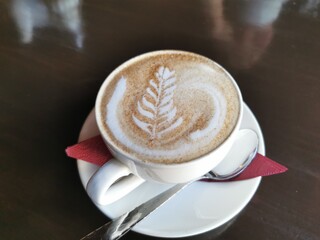 a cup of cappuccino
