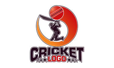 Cricket team logo. Creative cricket icon logo vector.