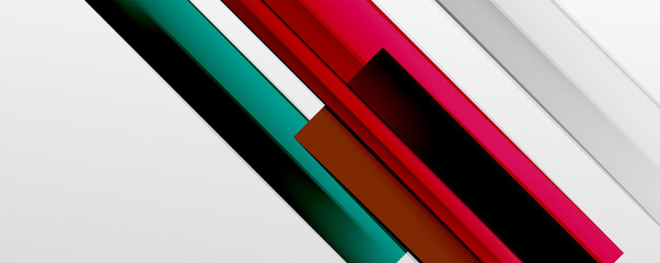 Multicolored lines background. Design template for business or technology presentations, internet posters or web brochure covers