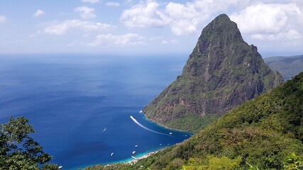 The Mountain Petit Piton in Saint Lucia