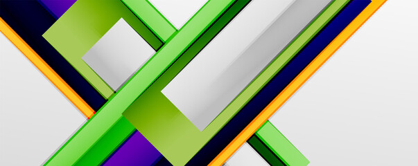 Color abstract lines trendy geometric background for business or technology presentation, internet poster or web brochure cover, wallpaper