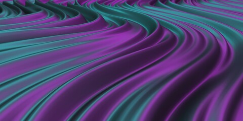 Colorful Liquid metallic wavy background