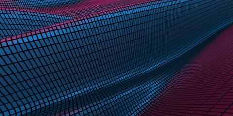 Obraz premium Colorful Liquid metallic wavy background