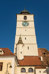 Fototapeta na wymiar The Council Tower in Sibiu