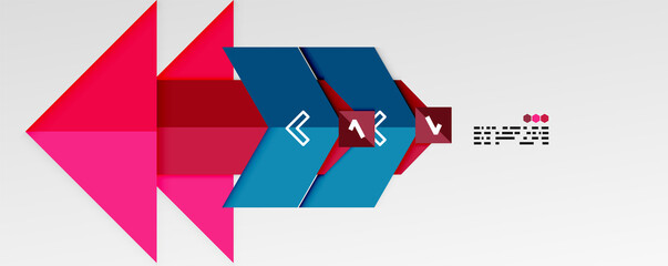 Shiny color triangles and geometric shapes vector abstract background