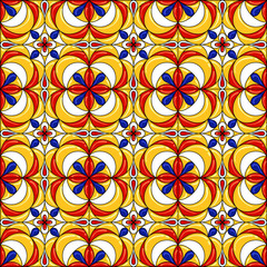 Ceramic tile pattern. Gorgeous seamless pattern. Can be used for wallpaper pattern fills web page background or surface textures