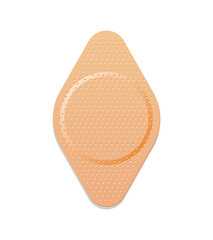 Medical plaster. Adhesive bandage or sticking plaster. Medical band aids protection patch for first aid. Protection and care.  cartoon plaster on white background