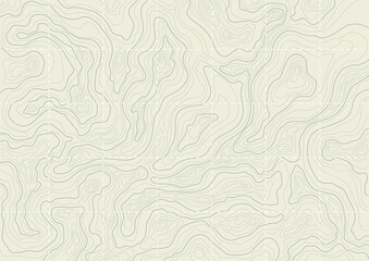 Topographic map background concept. Monochrome topographic background pattern with topographic or isolines. Geography concept - obrazy, fototapety, plakaty