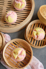 Traditional Chinese festive pastry / Fa Gao aka Prosperity Cake / Often consumed during Chinese New...