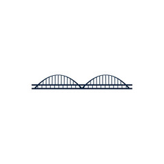 Bridge logo design vector illustration, Creative Bridge logo design concept template, symbols icons