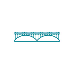 Bridge logo design vector illustration, Creative Bridge logo design concept template, symbols icons