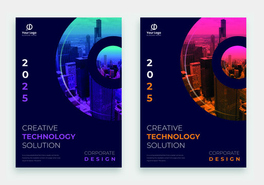 Corporate Book Cover Page Design Template