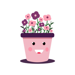 kawaii flower character
and cute plants and their expressions. cute flowers. suitable for cartoon plants. can be used for children's books. kawaii style