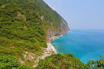 View of Qingshui Cliff, parts of Taroko National Park, located at Hualien, eastern Taiwan