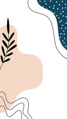 Background for creating stories, botanical elements, abstraction