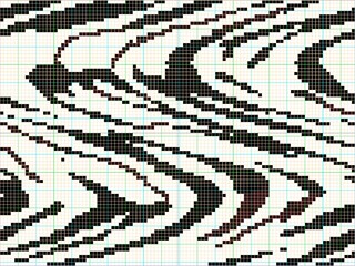 abstract pattern for design, mosaic, kaleidoscope, embroidery and knitting.Seamless background.Pixel graphics.