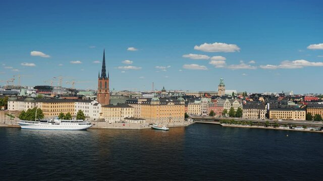 Beautiful view on the city of Stockholm - the capital of Sweden