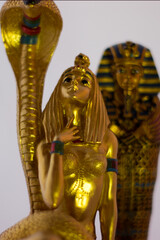 Figures pharaoh, snake and cleopatra