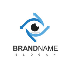 Eye Logo Design Template, Eye Consulting, Optical Icon