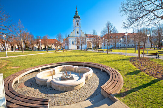 Town Of Ogulin Church And Park View