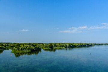 View on the river Dnieper on summer