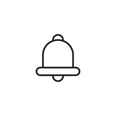 Fototapeta premium Notification bell icon. Alarm symbol. Incoming inbox message. Ringing bells. Alarm clock and smartphone application alert. Social media element. New message symbol flat style