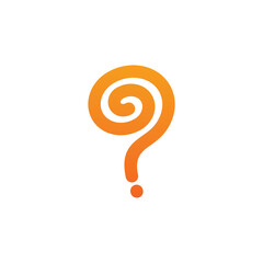 Question symbol logo template design