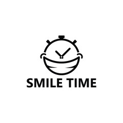 Smile time logo template design