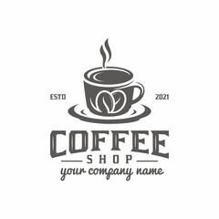 vintage retro and classic Coffee shop for business cafe logo design